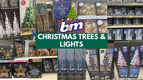 b&m christmas trees with lights